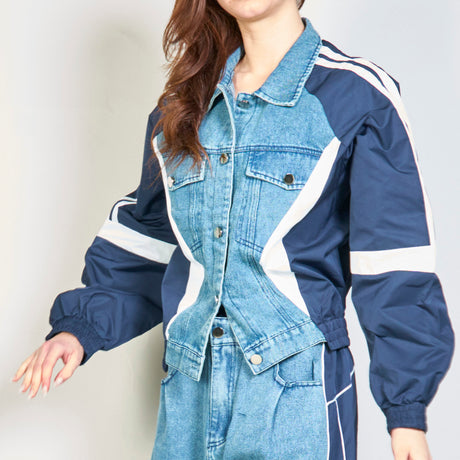 Two-Piece Denim Utility Set