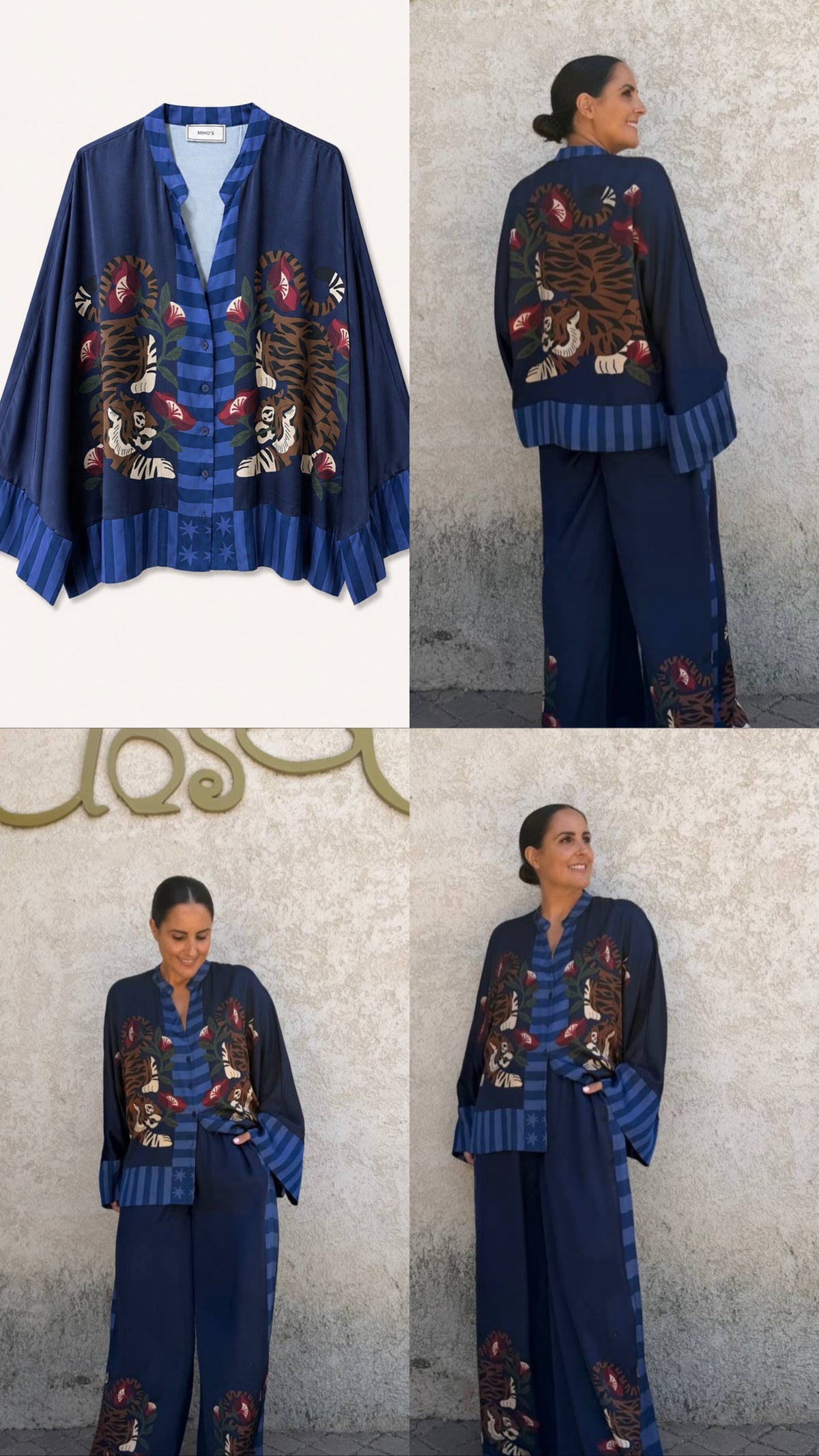 Senes Viscose Tiger Set