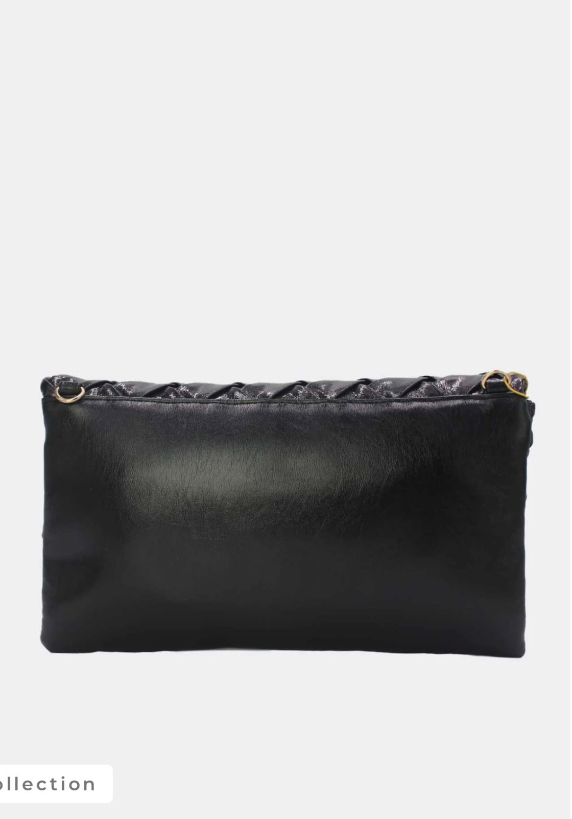 BRAIDED OCCASION BAG - BLACK