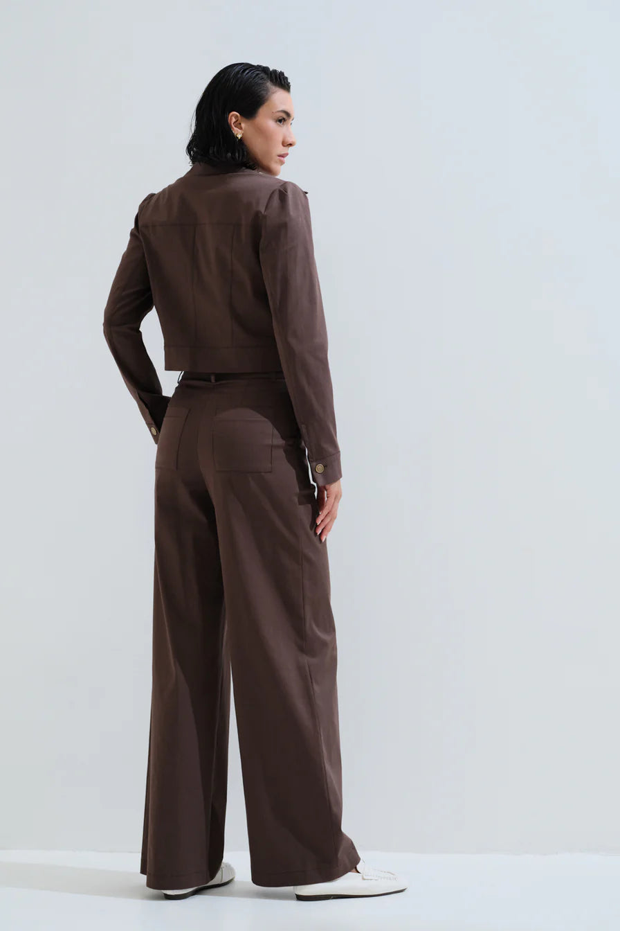 Παντελόνι κλασικό wide leg