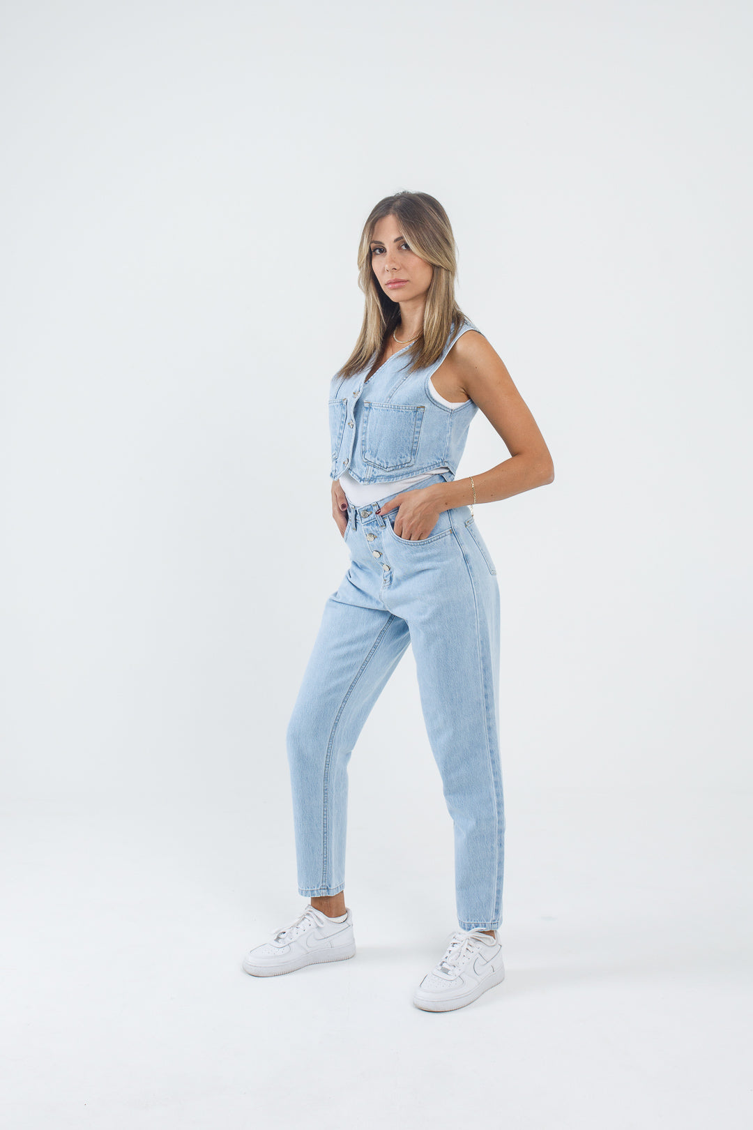 INDIGO JEANS Monica vest light blue
