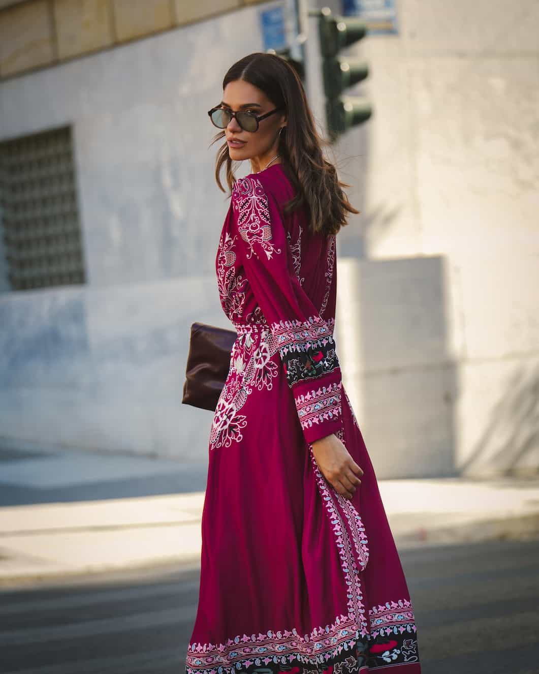 EIRIANNA VINTAGE WINE DRESS