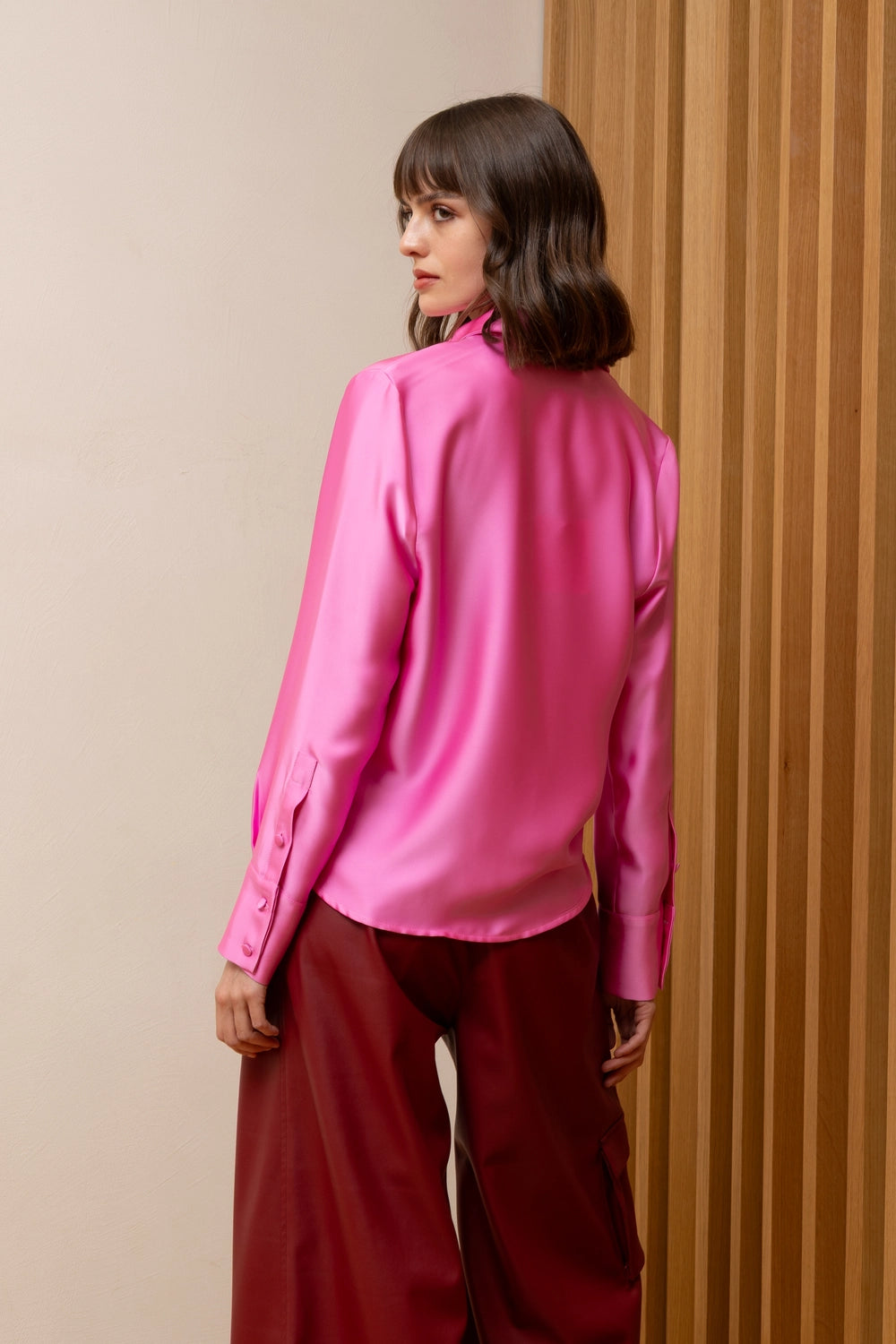Never on Sunday Satin Shirt