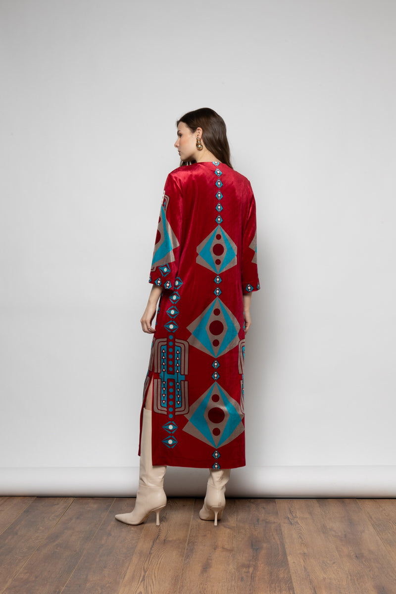 NEMA NOEMIE VELVET DRESS