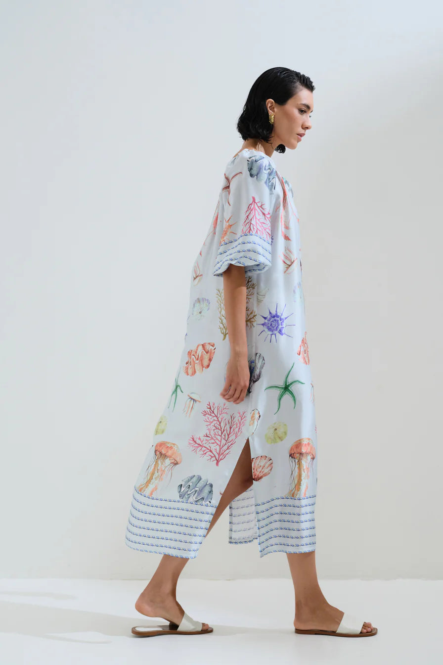 Shell printed dress