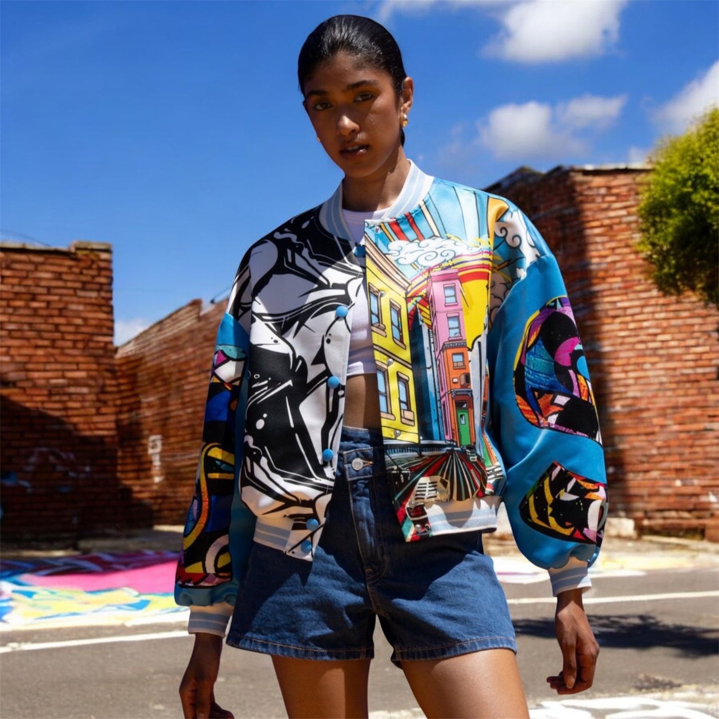 Never On Sunday “Urban Canvas” Varsity Jacket