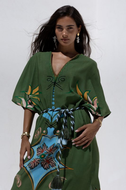 Nema resort wear “DRESS OLIVE”