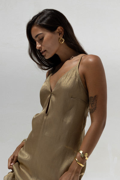 Nema resort wear “Gold olive dress”