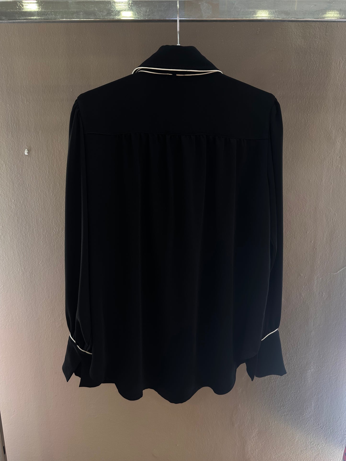 NEMA NEW Black Contrast Piping Shirt