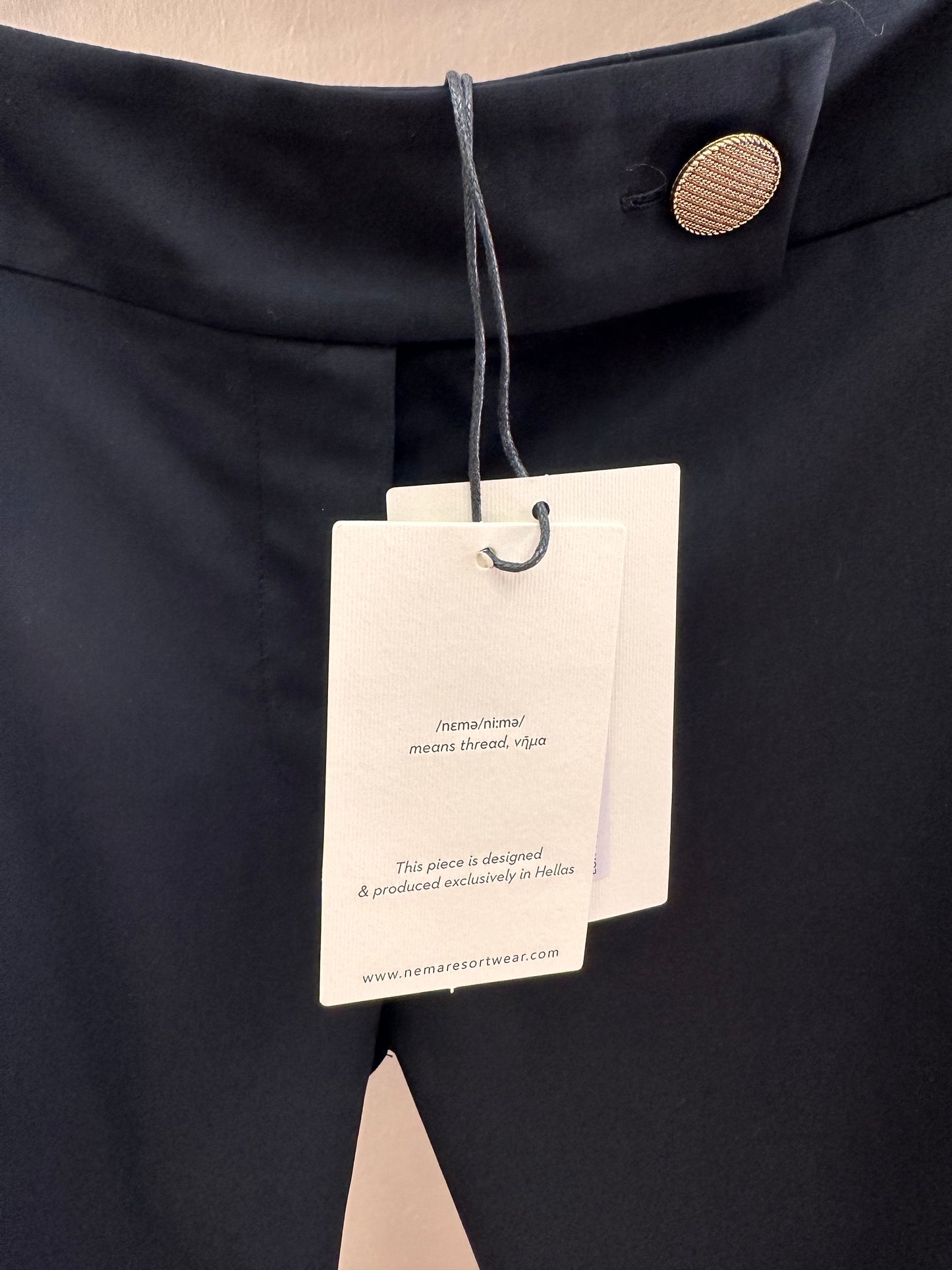 NEMA NEW Classic Black Slim Pants
