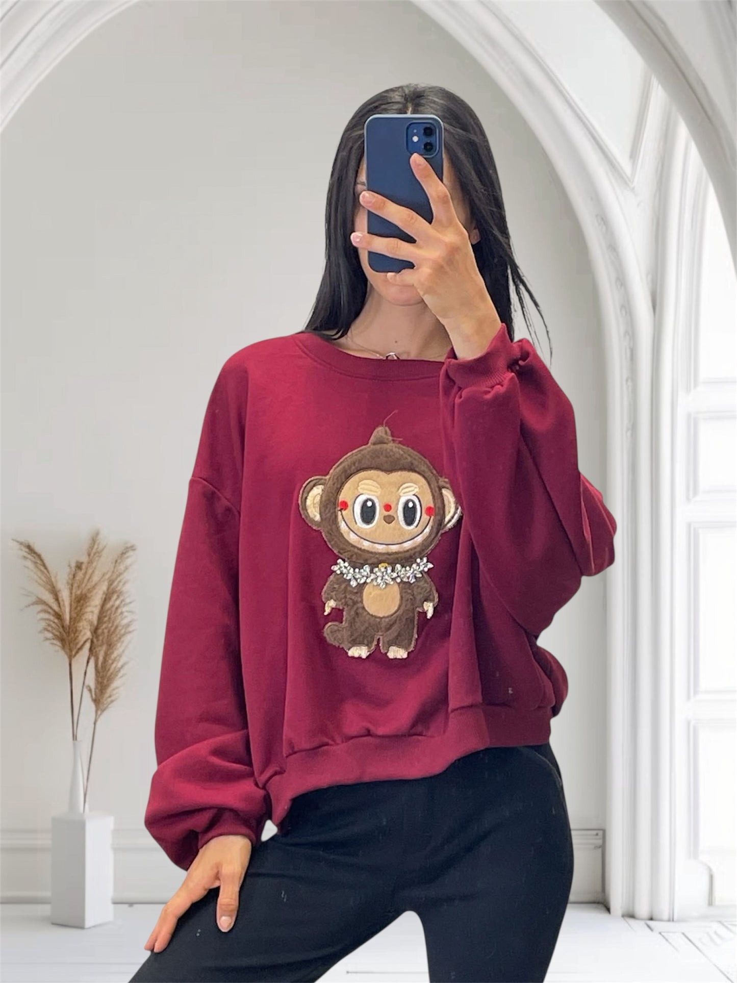 Bordo Monkey Sweatshirt