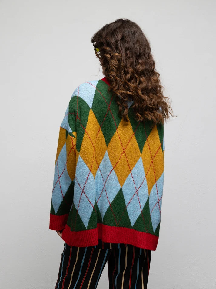 WE__ARE WARHOL KNIT SWEATER - DIAMOND GREEN
