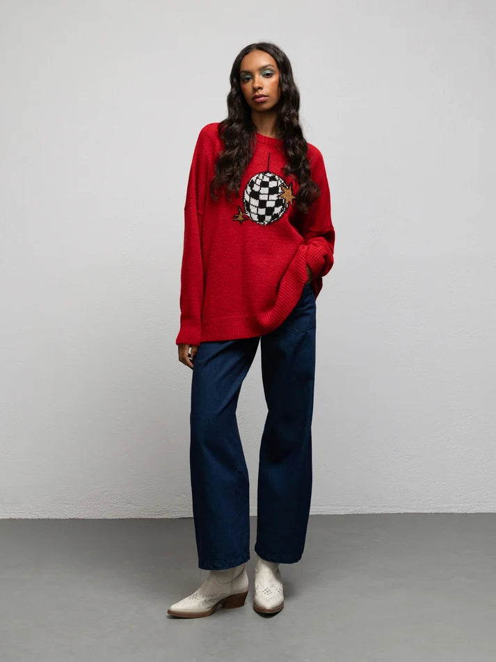 WE__ARE WARHOL KNIT SWEATER - DISCO BALL