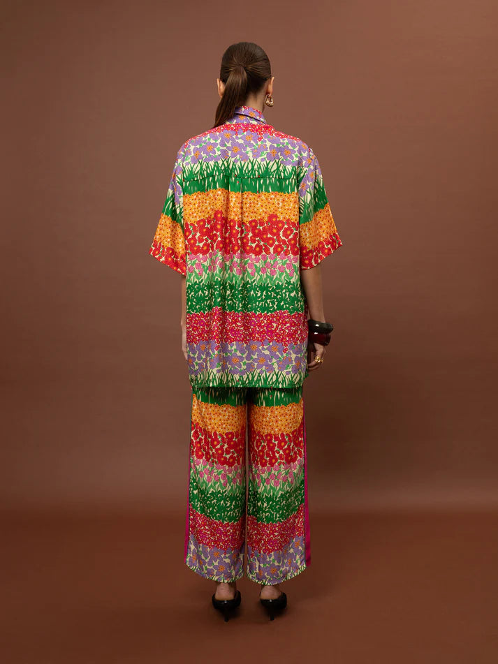 WE__ARE PAJAMA POPLIN SHIRT - GARDEN