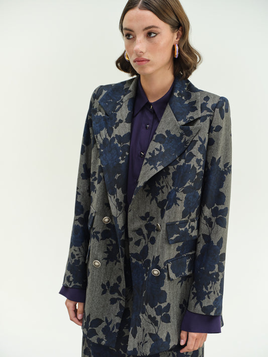 CHICARD OVERSIZED FLORAL JACKET