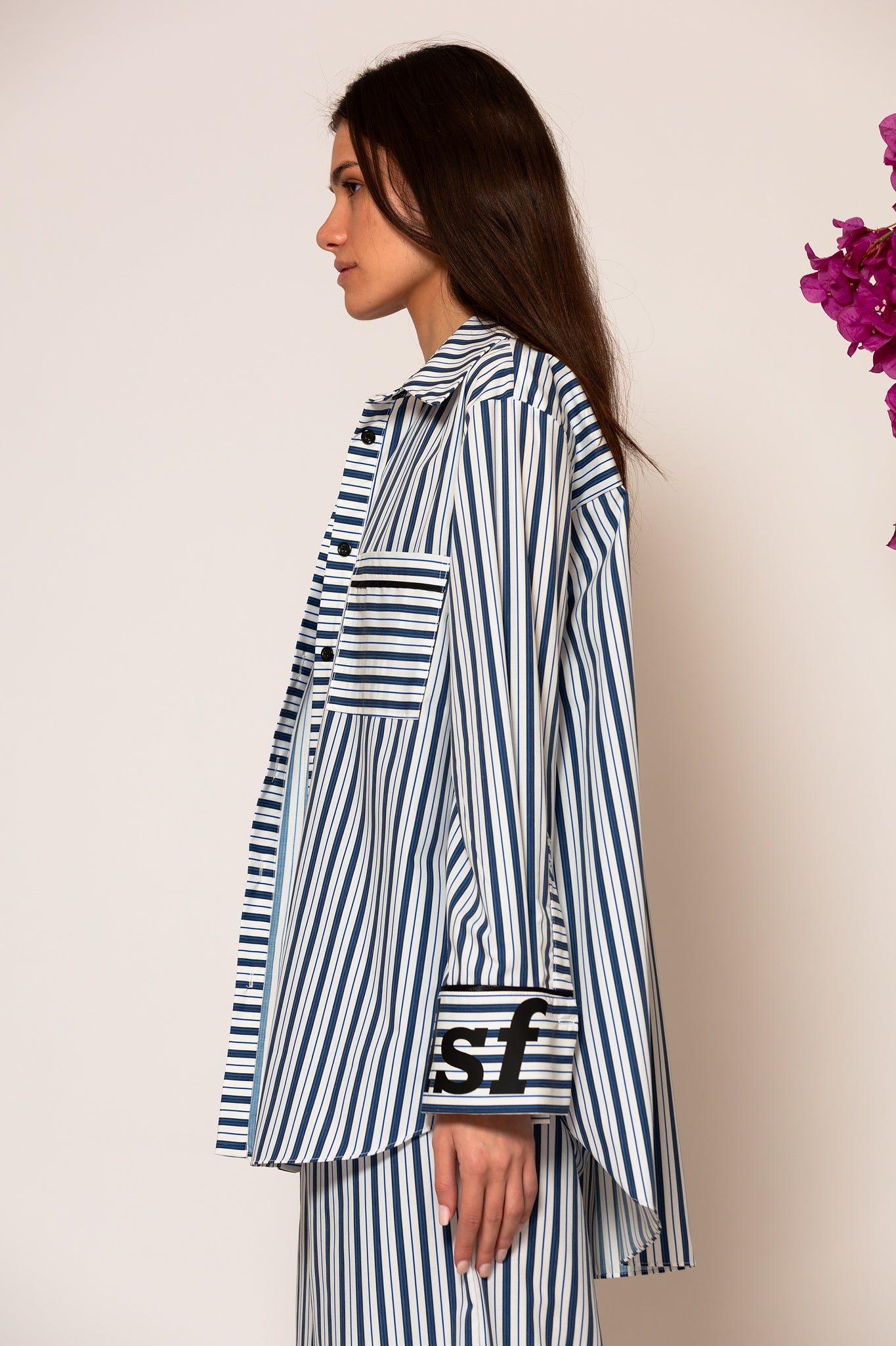 LSF “akth” striped poplin shirt