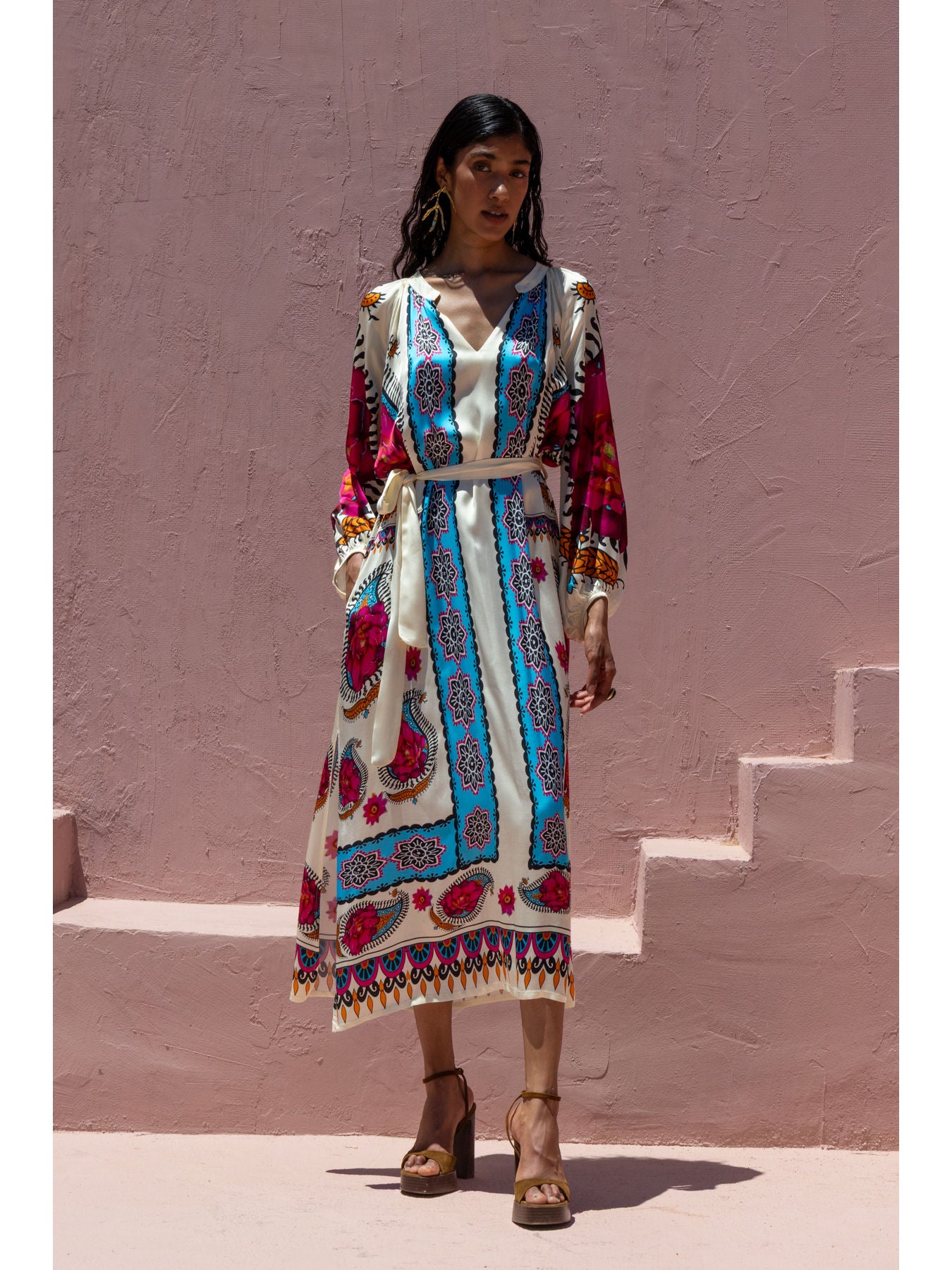 Nema Resortwear Freya Midi Φόρεμα – Multicolor