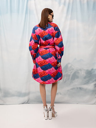 OVERSIZED COAT MOUNTAINS RED