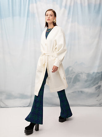 OVERSIZED SNOWBALL COAT IVORY