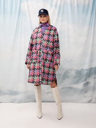 OVERSIZED COAT PIED-DE-POULE