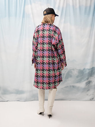 OVERSIZED COAT PIED-DE-POULE