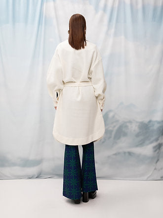 OVERSIZED SNOWBALL COAT IVORY