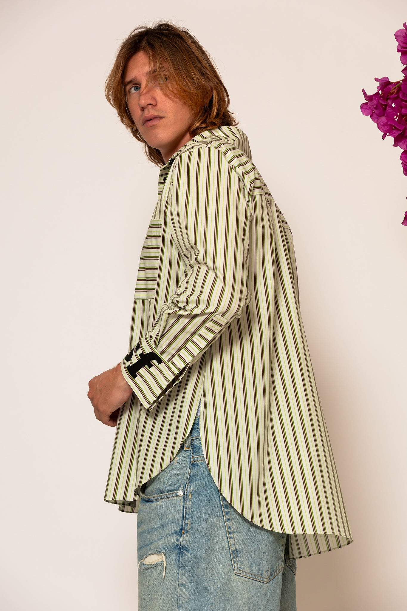 LSF “akth” striped poplin shirt