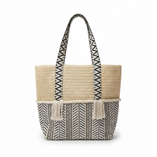 Boho Escape Tote Bag Big – Natural
