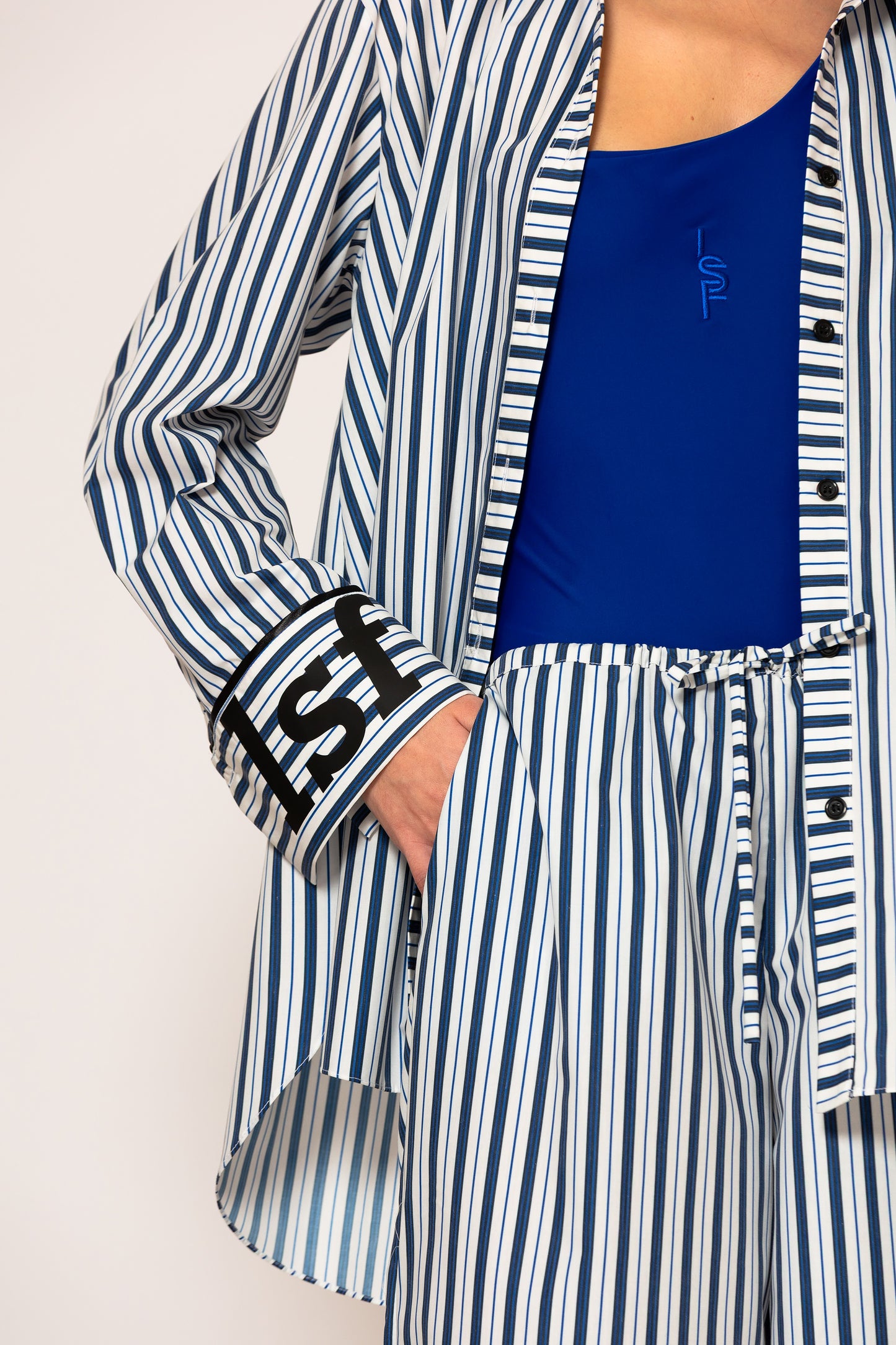 LSF “akth” striped poplin shirt
