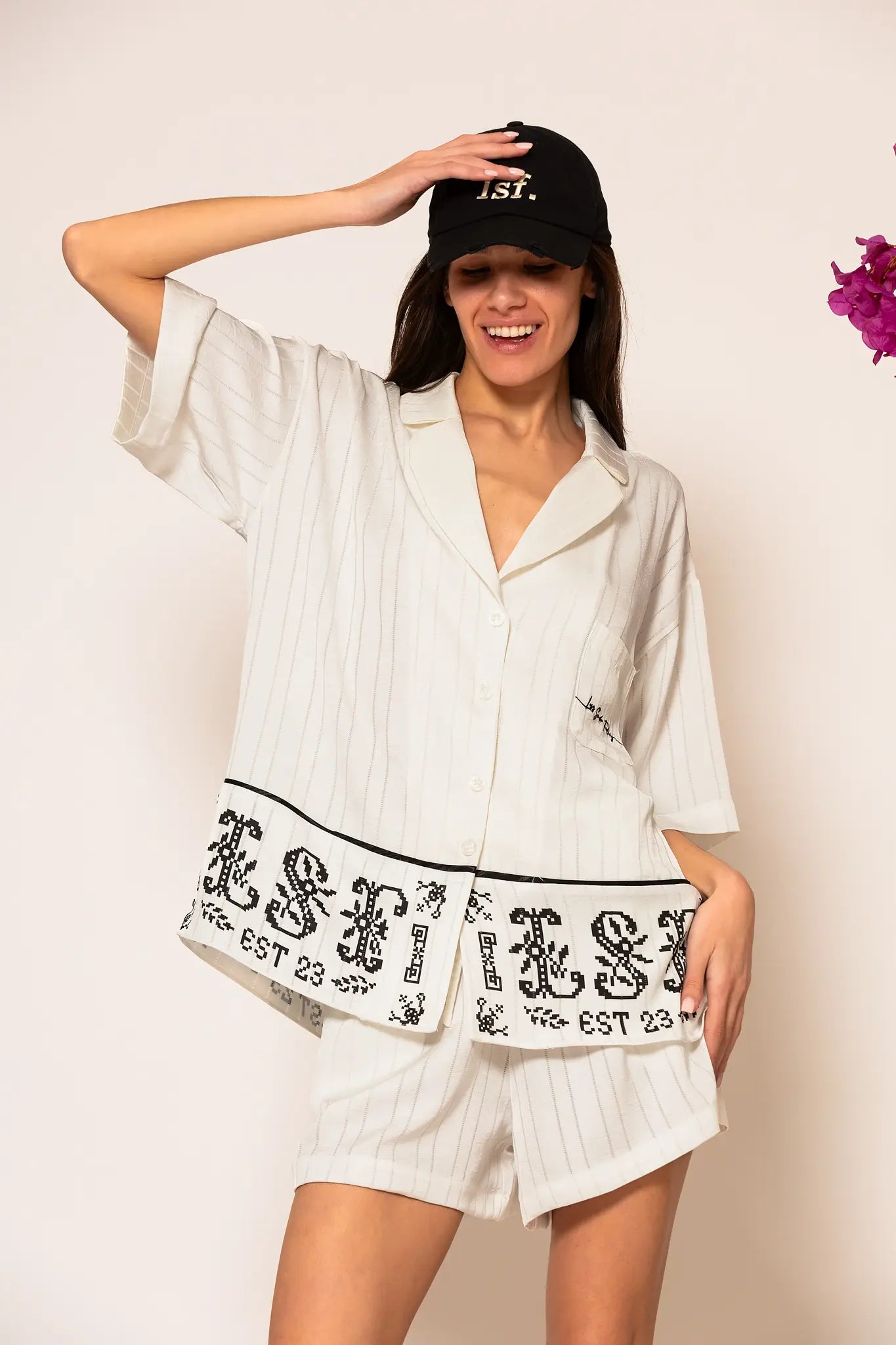 LSF “Semedaki” Satin Wide-leg Shorts