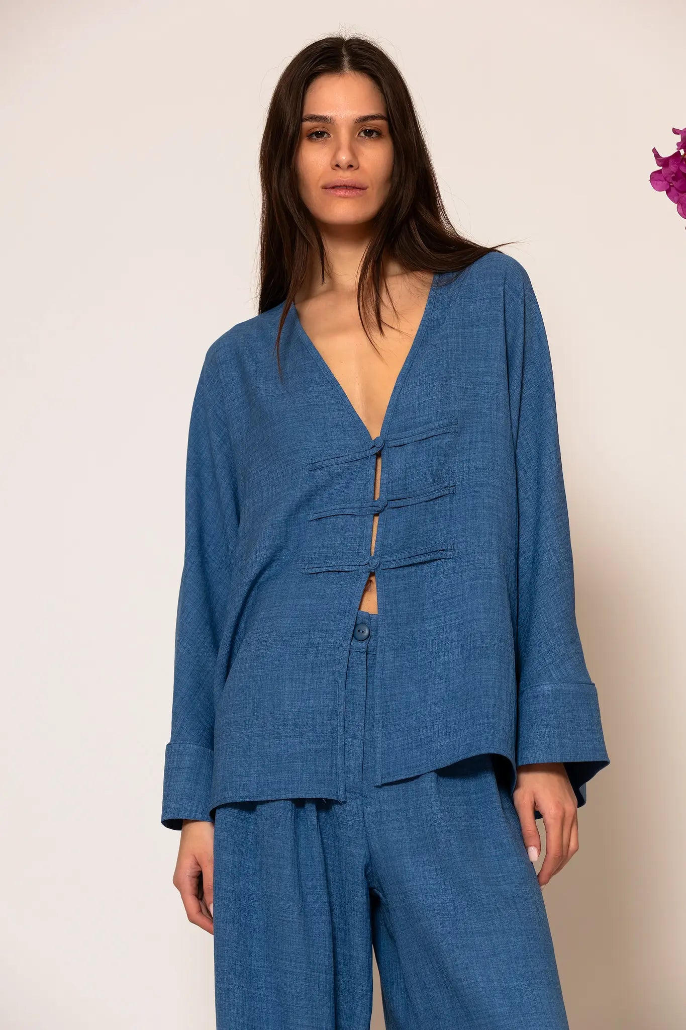 LSF “Akrogialia” Oversized Shirt with Long Sleeves