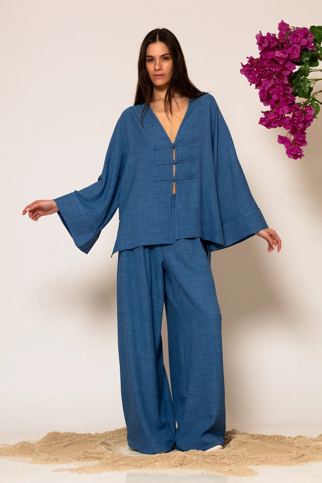 LSF “Akrogialia” Oversized Shirt with Long Sleeves