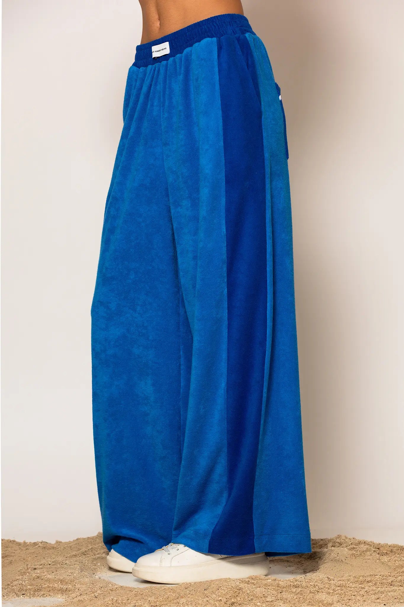 LSF “Almyra” Cotton-blend side striped terry pants