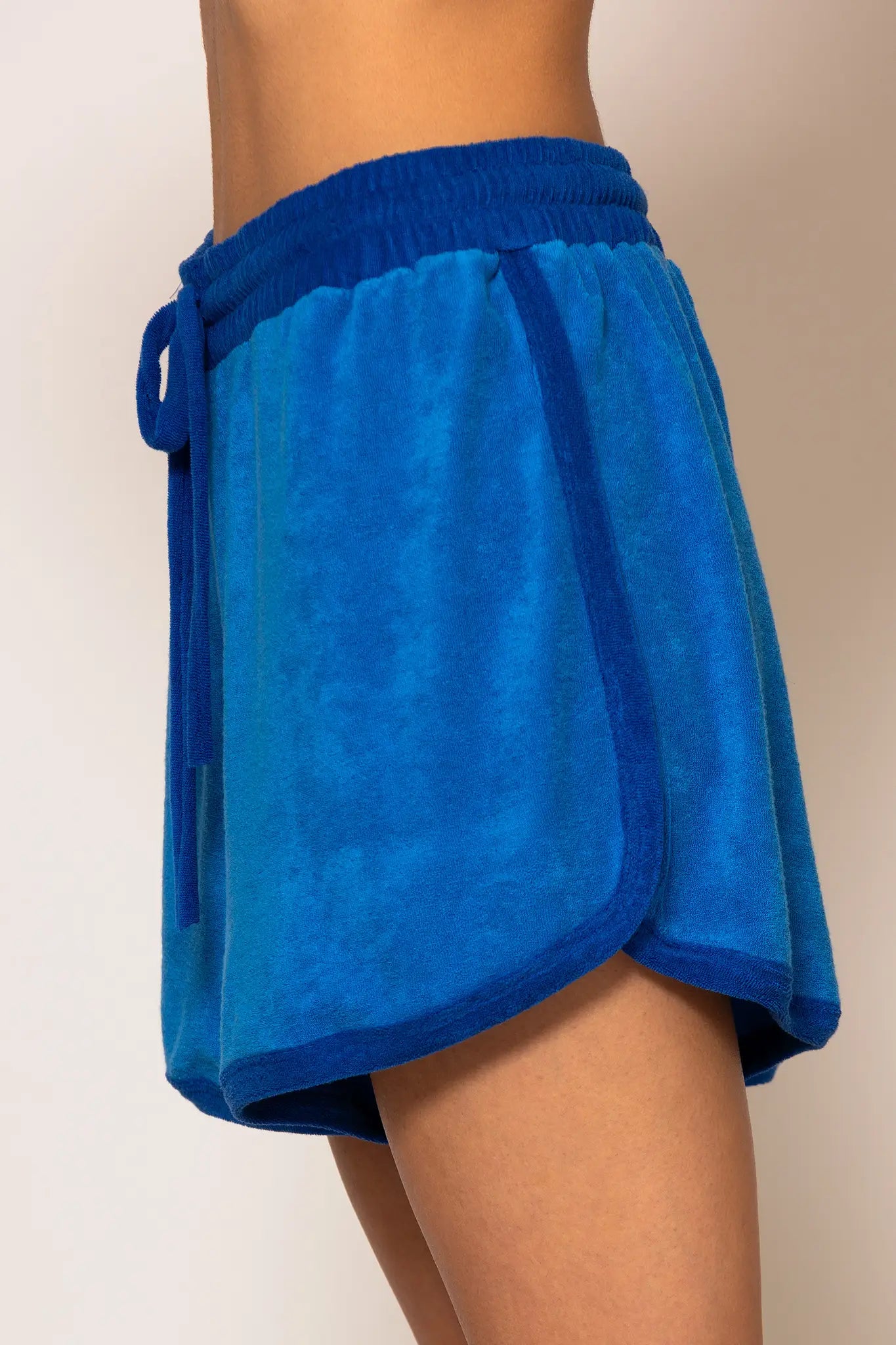 LSF “Almyra” Cotton-blend side striped terry shorts