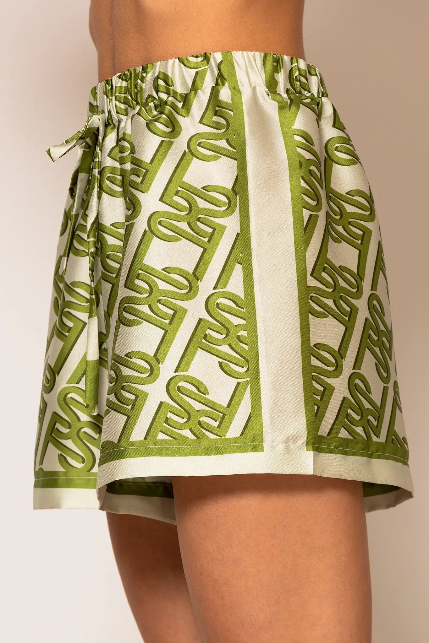 LSF Signature Print Wide Leg Shorts