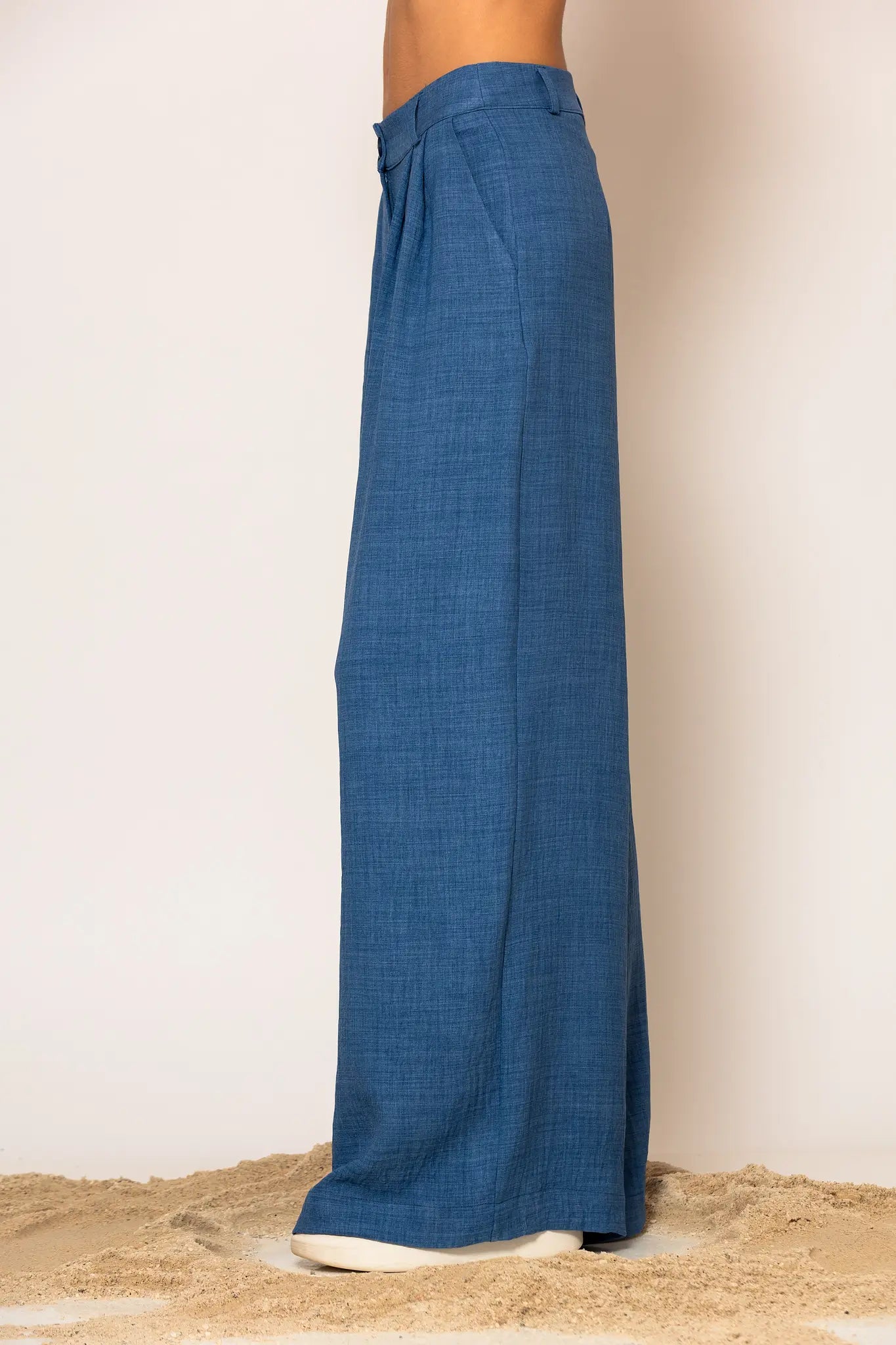LSF “Akrogialia” Pleated Wide leg pants