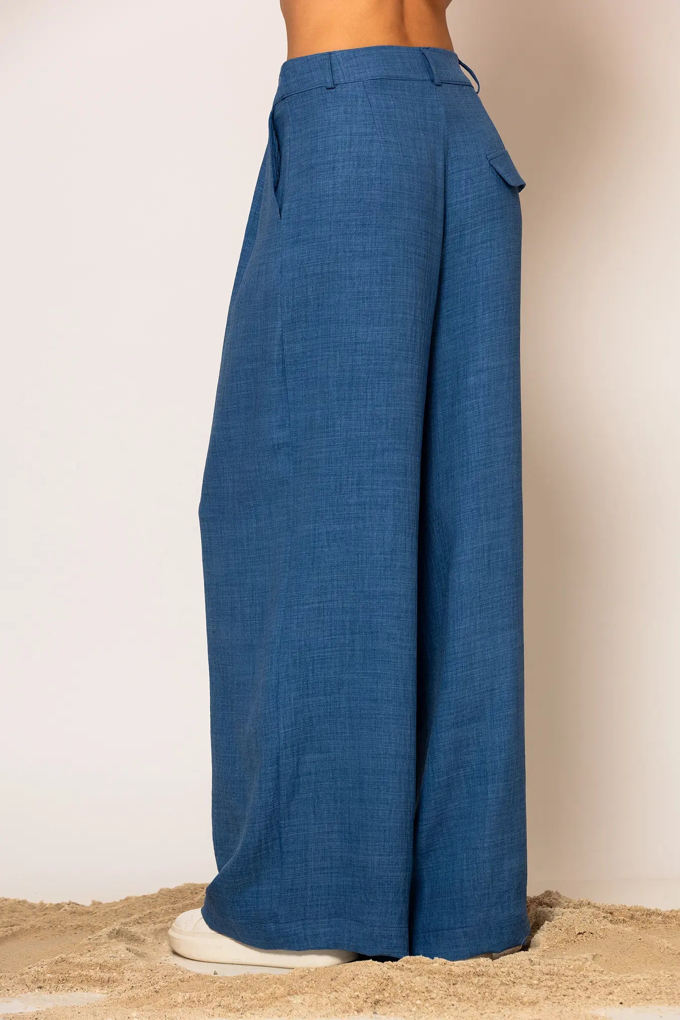 LSF “Akrogialia” Pleated Wide leg pants