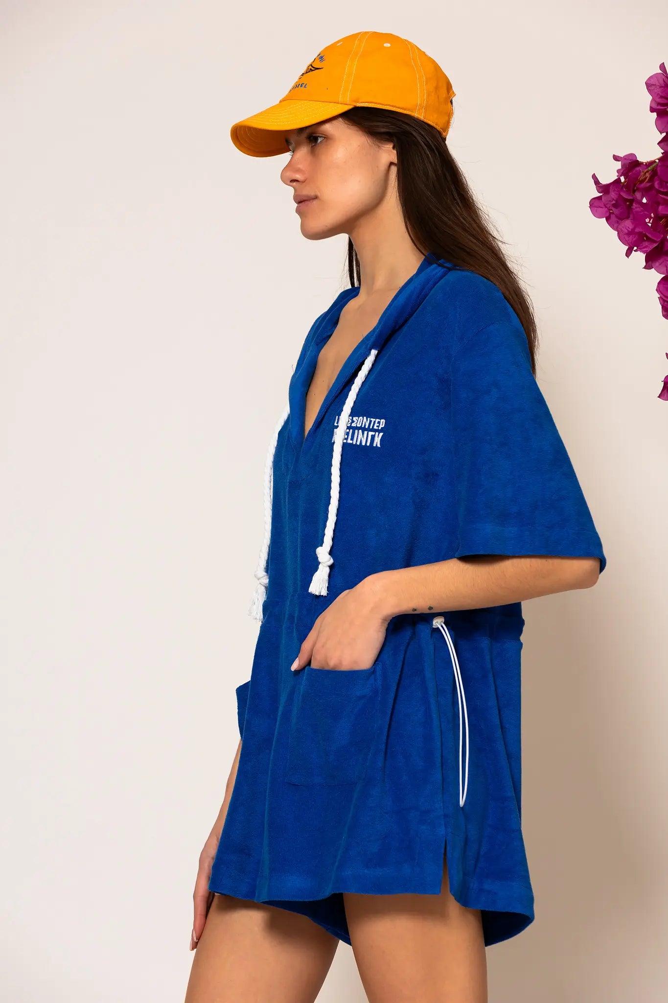 LSF “Almyra” Logo embroidered Cotton-blend terry playsuit