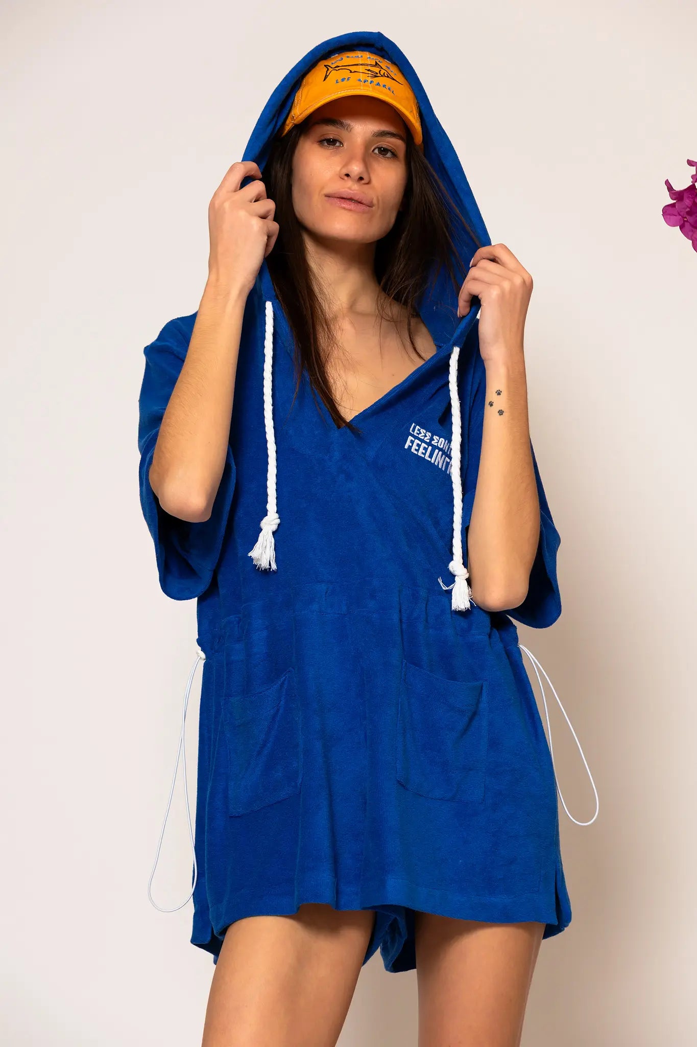 LSF “Almyra” Logo embroidered Cotton-blend terry playsuit