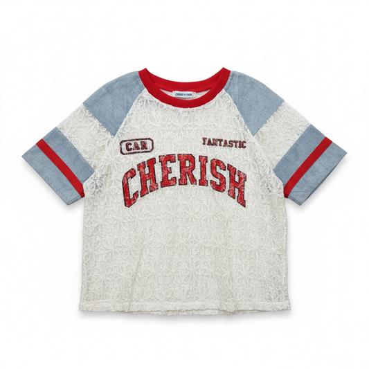 Cherish Lace T-Shirt – White