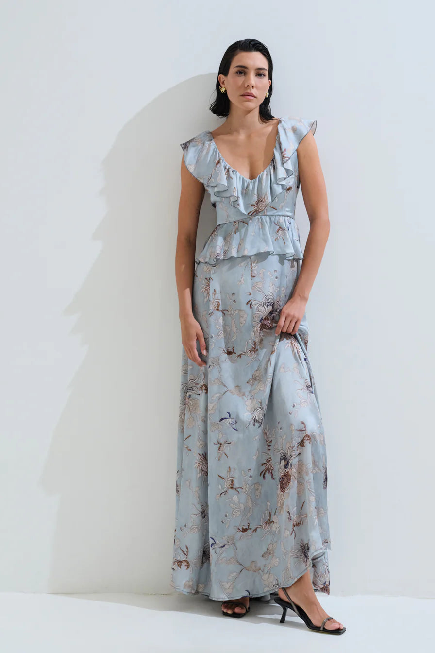 Maxi dress bow tie