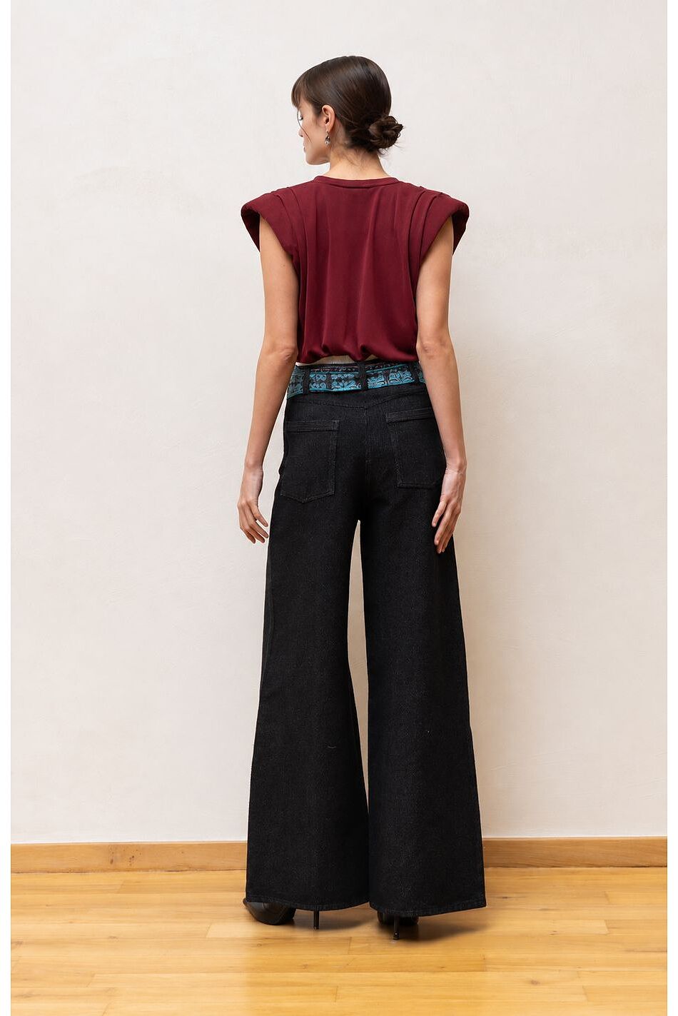 Nema Cotton Pants Black With Belt