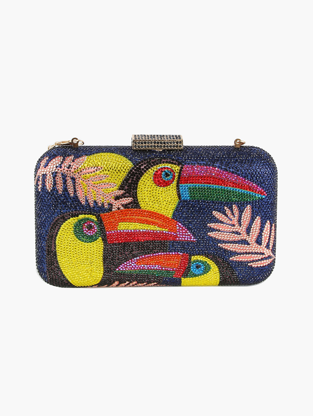 Toucan Bird Crystal Evening Bag