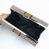 Crystal 100 Dollar Bill Clutch Handbag with Matching Headband