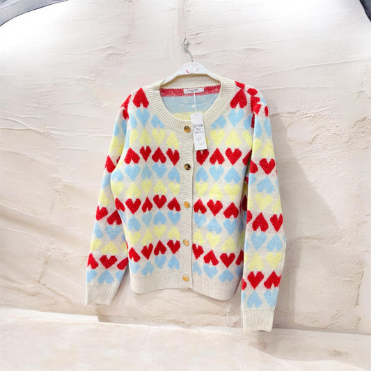 Heart Pattern Cardigan