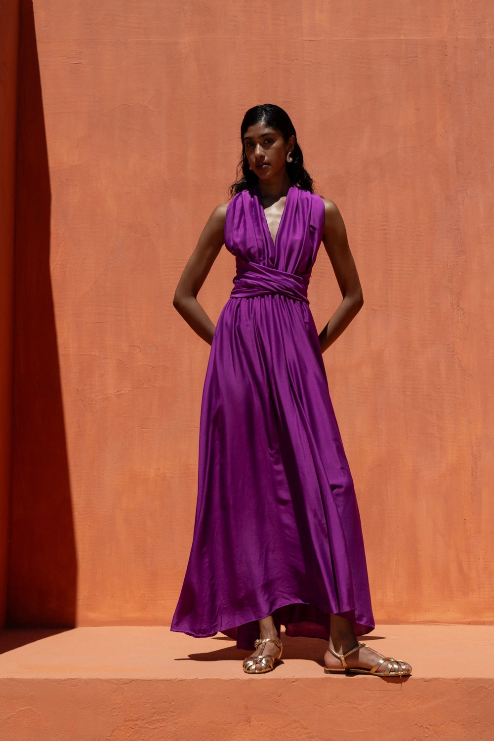 Nema Cira Dress – Purple silky