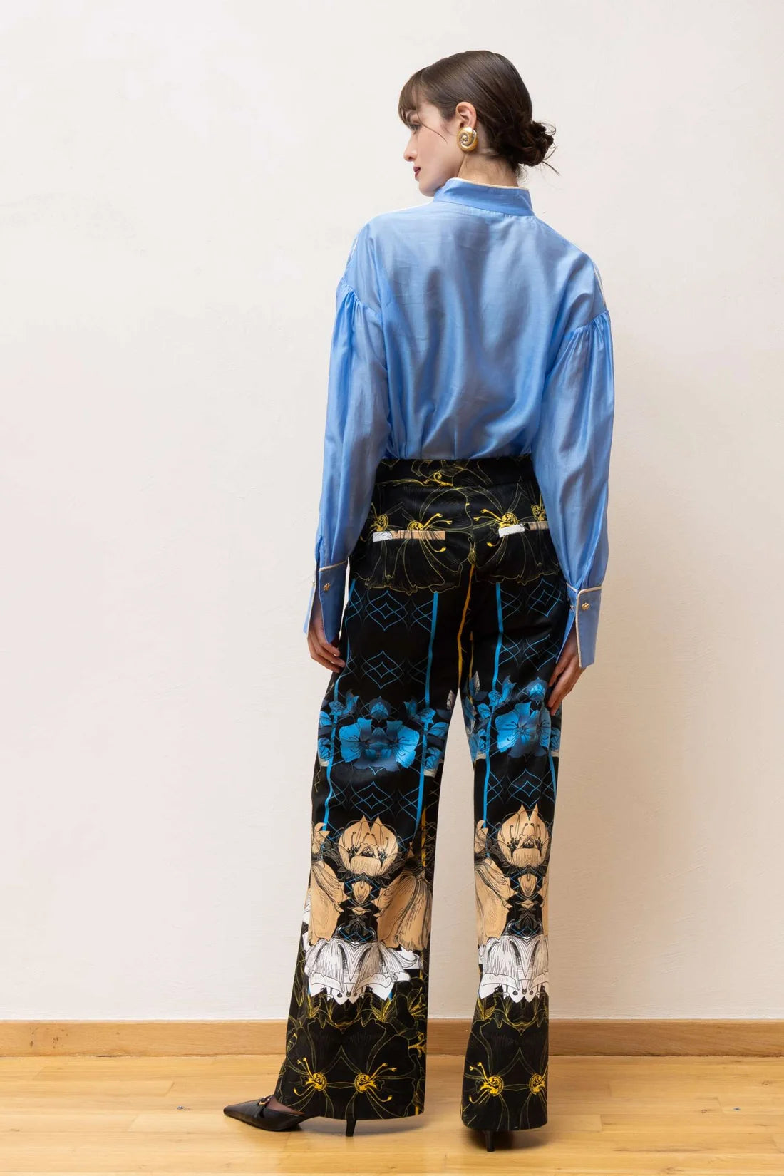 Nema Dina Lyocell Contrast Shirt Ciel