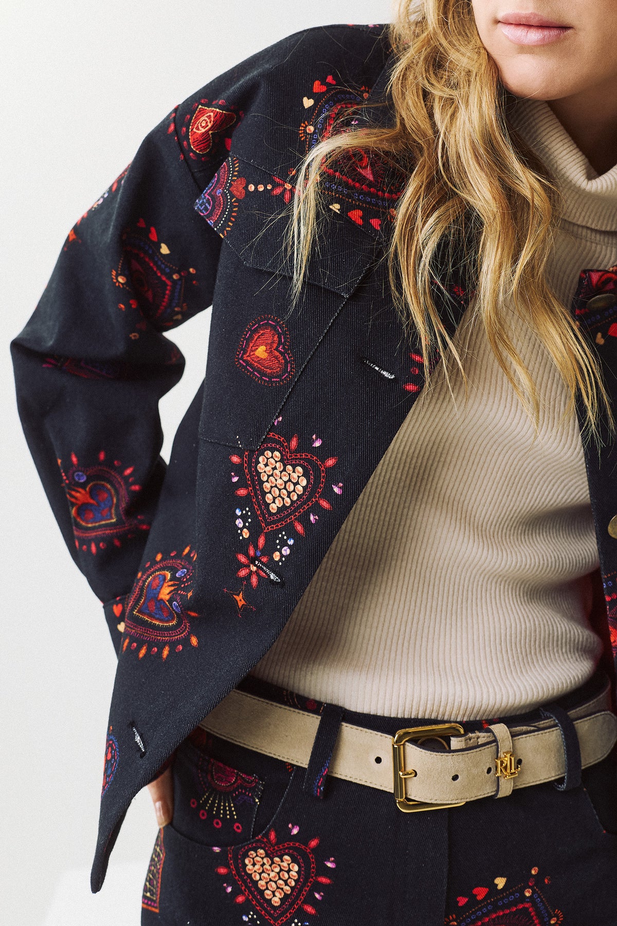 Figaro Paisley Print Oversized Jacket