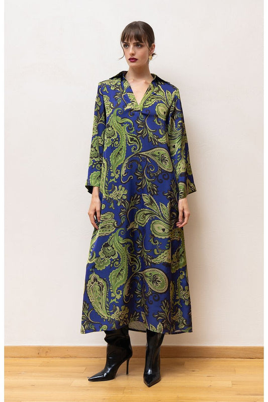 Nema Midi Dress Blue