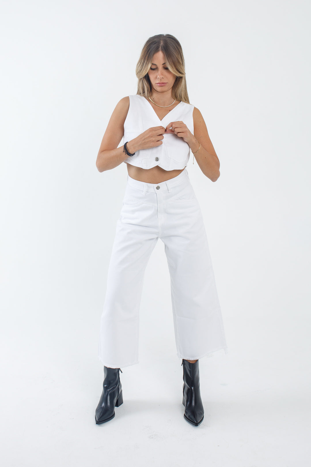 INDIGO JEANS Monica vest white